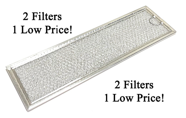 Save Money With An OEM Grease Filter 2 Pack - Measurements: 12-3/8 x 3-7/8 x 3/32 Inches