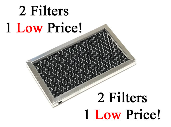 Save Money With An OEM Charcoal Filter 2 Pack - Measurements: 5-3/8 x 3-1/4 x 1/4 Inches
