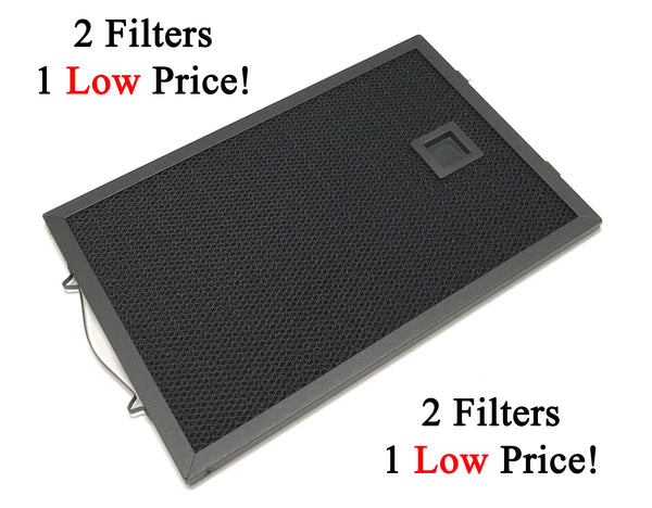Save Money With An OEM Charcoal Filter 2 Pack - Measurements: 10-1/4 x 7-1/8 x 3/8 Inches
