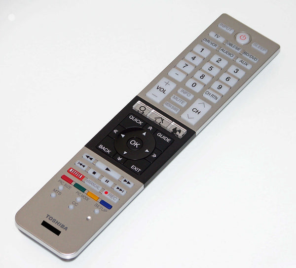 OEM Toshiba Remote Control Originally Shipped With: 58L4300, 58L4300U, 58L4300UB, 58L4300UC, 58L7300, 58L7300U