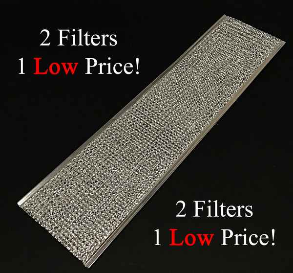 Save Money With An OEM Grease Filter 2 Pack - Measurements: 23-3/8 x 6-1/8 x 3/32 Inches