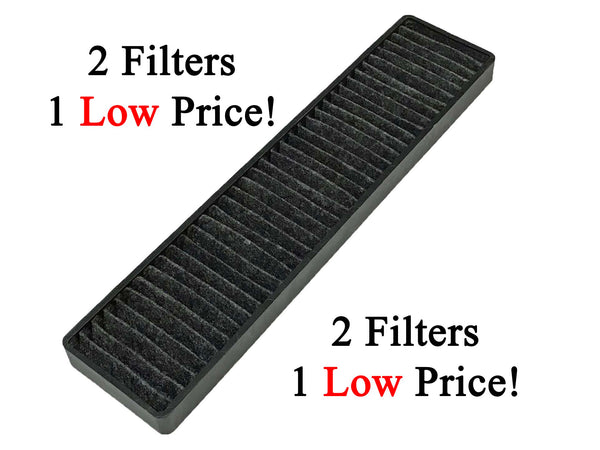 Save Money With An OEM Charcoal Filter 2 Pack - Measurements: 11 x 2-5/8 x 3/4 Inches