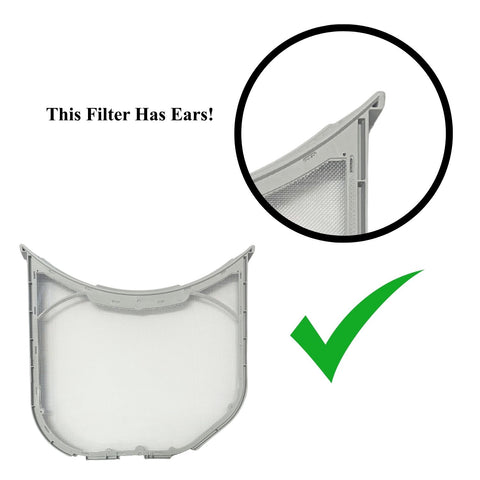 Dryer Lint Filter - With Ears - Compatible With LG Model Numbers DLE2601R, DLE2601W, DLE2701V, DLE3050W, DLE3075W
