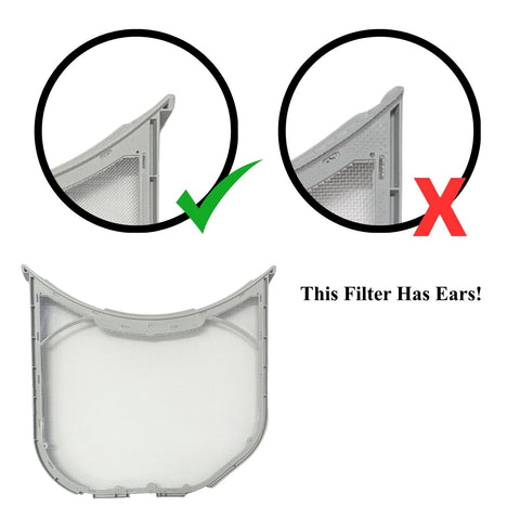 Genuine OEM LG Lint Filter Shipped With DLGX3471V, DLGX3471W, DLGX3551V, DLGX3551W