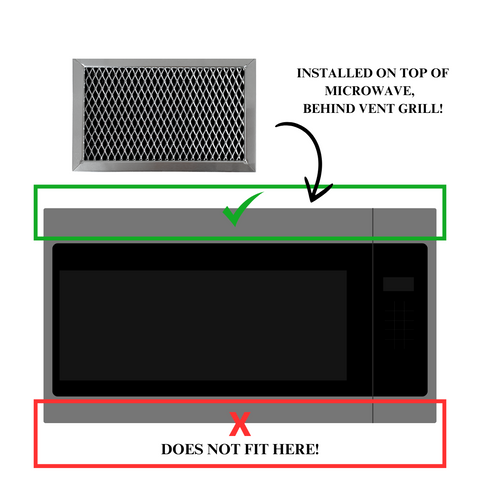 OEM Samsung Microwave Charcoal Air Filter Shipped With SMH6165STG/XAC, SMH9151B