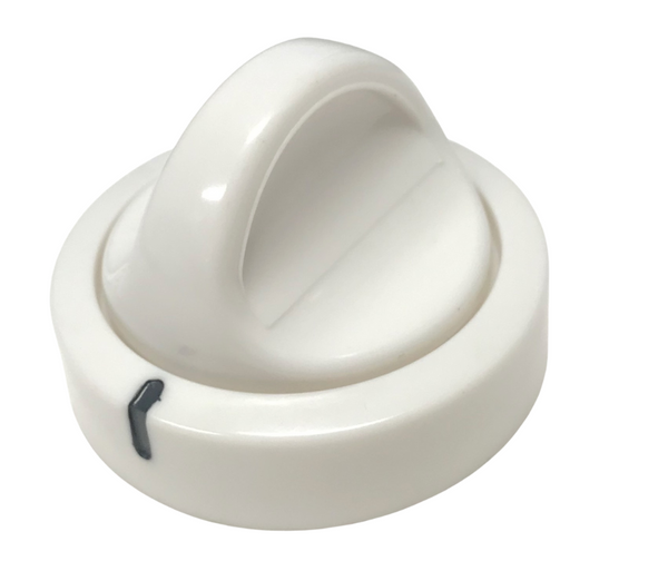 Dryer White Timer Knob Compatible With Frigidaire Model Numbers CRGF342AS1, CRGF342AS2, CRGF342AS3, CRGF342AS4