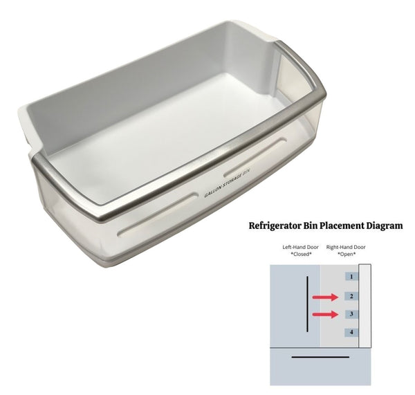 Genuine OEM LG Refrigerator Right Door Bin Originally Shipped With LFX28995ST, LMX28983ST, LMX28987ST, LMX28988SB, LMX28988ST