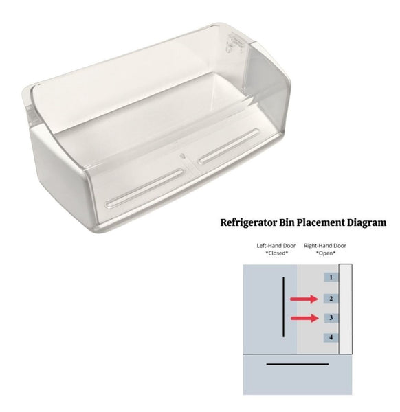 Genuine OEM LG Refrigerator Right Door Bin Originally Shipped With LFC25770SB, LFC25770ST, LFC25770SW, LFC25770TT, LFC25776SB