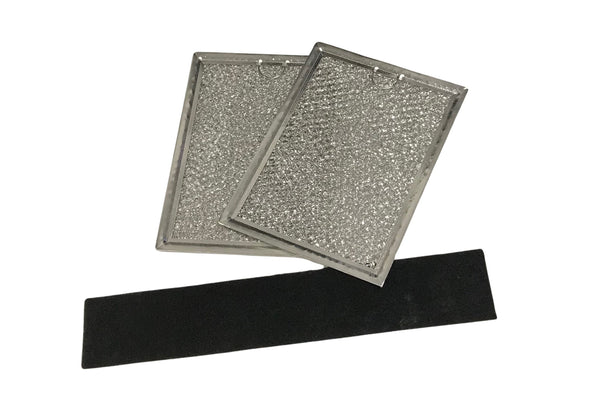 Microwave Grease And Charcoal Filter Set Compatible With Sharp Model Numbers R1514, R-1514, R1520LK, R-1520LK, R1520LQ