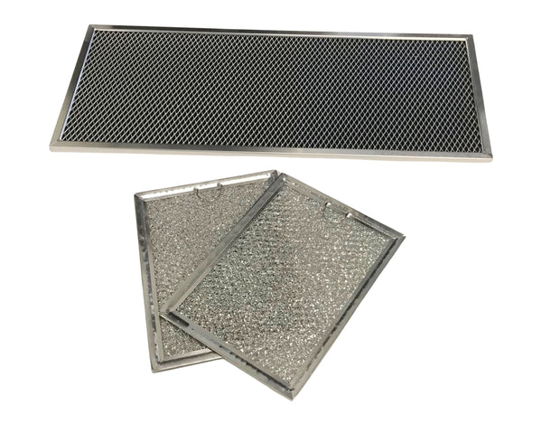 Microwave Grease And Charcoal Filter Set Compatible With Sharp Model Numbers R1800, R-1800, R1851, R-1851