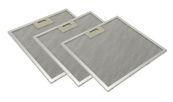 Range Hood Grease Filter - Three Pack Compatible With Whirlpool Part Number wp8190836 - 12-9/16 x 12-9/16 Inches