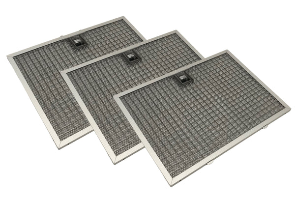 Range Hood Grease Filter - Three Pack Compatible With GE Model Numbers ZVC36L4SS, ZVC36L5SS, ZVC42L1SS, ZVC42L2SS