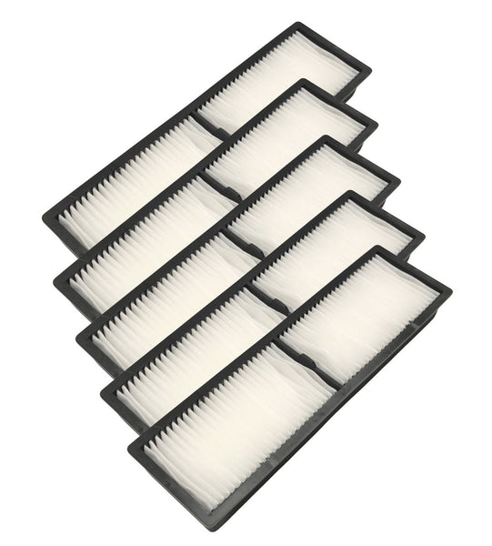 Projector Air Filter - 5 Pack Compatible With Epson Model Numbers PowerLite Pro G6470WU, PowerLite Pro G6550WU