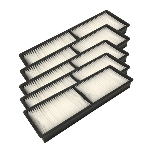 Projector Air Filter - 5 Pack Compatible With Epson Model Numbers PowerLite Pro Cinema 4030, 4040, 6010, 6020 UB