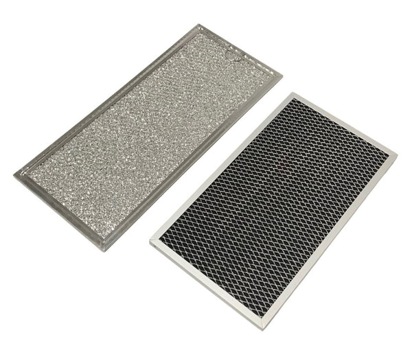 Microwave Grease & Charcoal Filter Set Compatible With Samsung Model Numbers SMH8165STE, SMH8165STE/XAA, SMH8165W