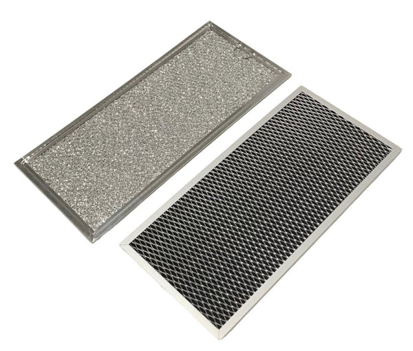 Microwave Grease & Charcoal Filter Set Compatible With Whirlpool Model Numbers YGH8155XJT0, YGH8155XMB0, YGH8155XMB1