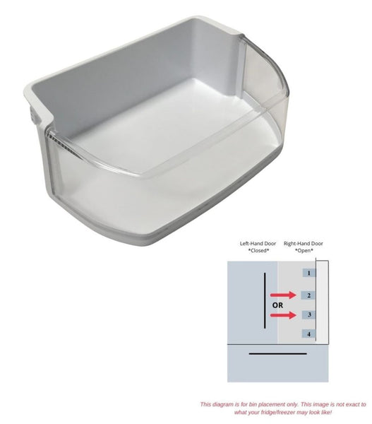 Genuine OEM LG Refrigerator RIGHT Door Bin Originally Shipped With LFC22770SB, LFC22770ST, LFC22770SW, LFCS22520S, LFD22786ST