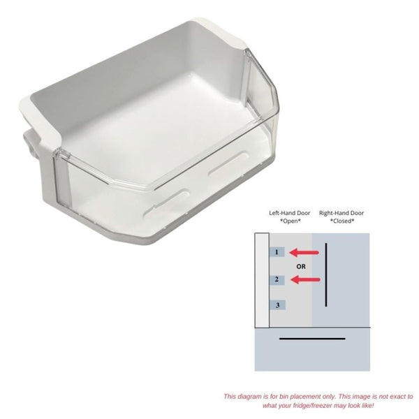 Genuine OEM LG Refrigerator LEFT Door Bin Originally Shipped With LFC20770SB, LFC20770ST, LFC20770SW