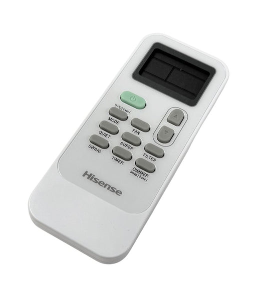 Genuine OEM Hisense Air Conditioner AC Remote Control Originally Shipped With AP1022TW1GD, AP1022HW1GD, AW0822TW1W, AW1022TW1W