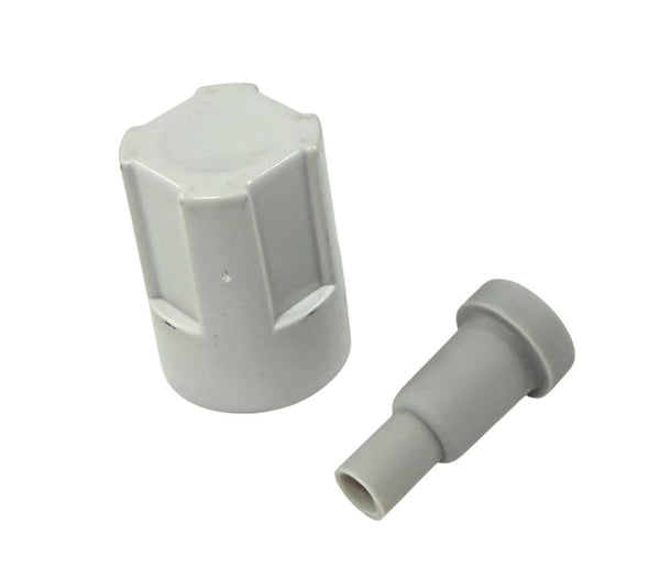 Air Conditioner AC Grey Lower Drain Plug And Cap Compatible With Toshiba Model Numbers RACPD1011CRU, RAC-PD1011CRU