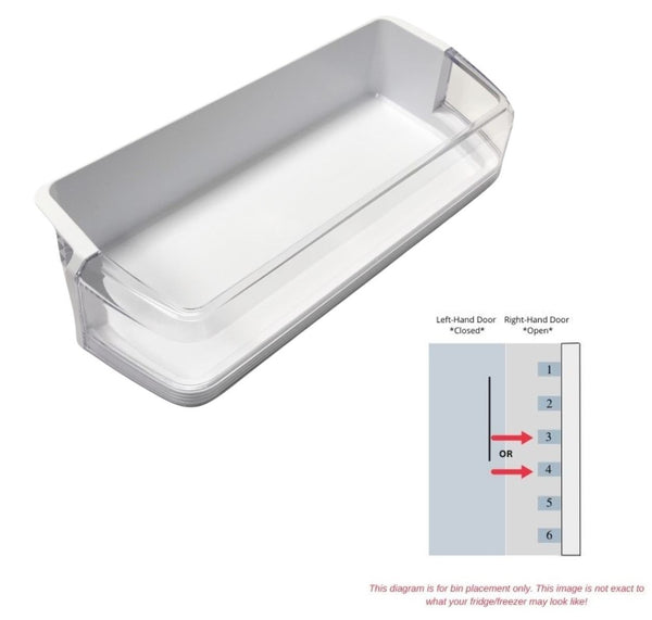Genuine OEM Samsung Refrigerator RIGHT Door Bin Originally Shipped With RSG257AAPN/XAA, RSG257AARS, RSG257AARS/XAA