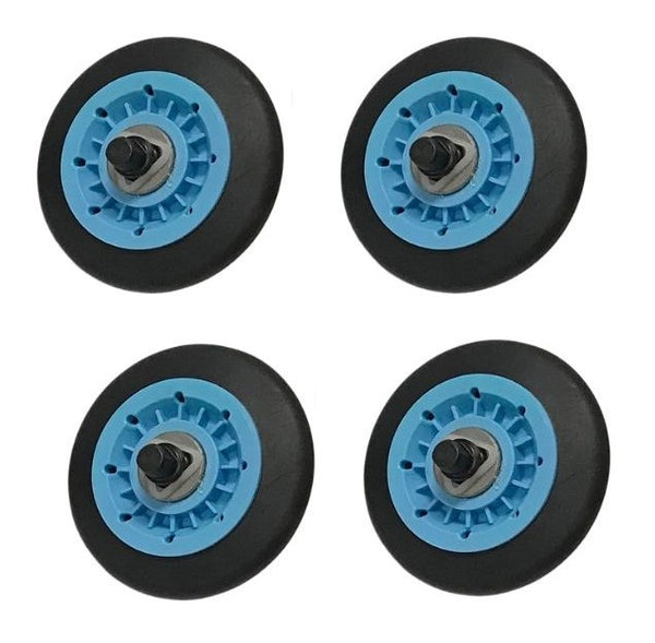 Dryer Drum Roller 4 Pack Compatible With Samsung Model Numbers DVE54M8750V/A3, DVE54M8750W, DVE54M8750W/A3, DVE55M9600W