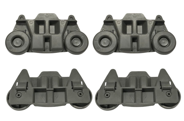 Dishwasher Lower Rack Wheel Set Compatible With Whirlpool Model Numbers WDT780SAEM0, WDT790SAYB0, WDT790SAYB1