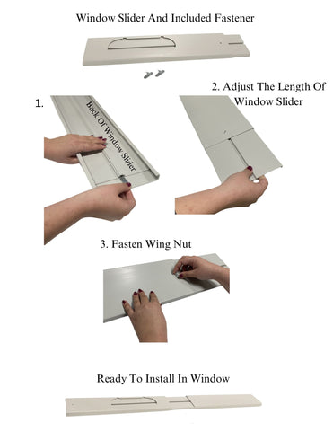 Air Conditioner AC Window Kit Compatible With Delonghi Model Numbers PACN110EC3AEX1, PACN115EC, PACN115EC2014
