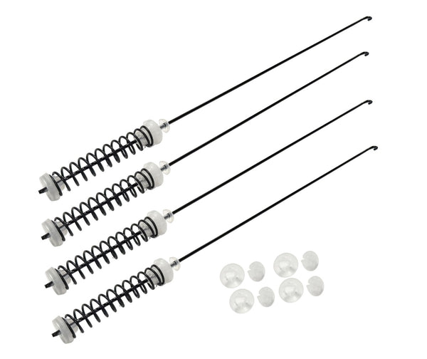 Washing Machine Damper Suspension Rod Kit Compatible With Whirlpool Model Numbers WGTLV27HW3, WTW4616FW2, WTW4616FW3