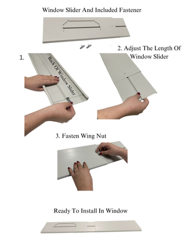 Air Conditioner AC Window Slider Compatible With Hisense Model Numbers AP1319HR1G, AP13HR1G, AP13HR1SEJS00