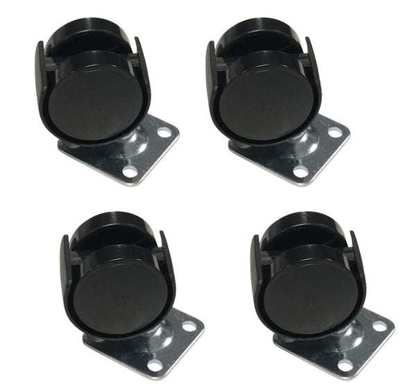 Air Conditioner AC Caster Wheel - 4 Pack Compatible With Delonghi Model Numbers PACEM3706ALWH, PACEL376HGRFK6ALWH