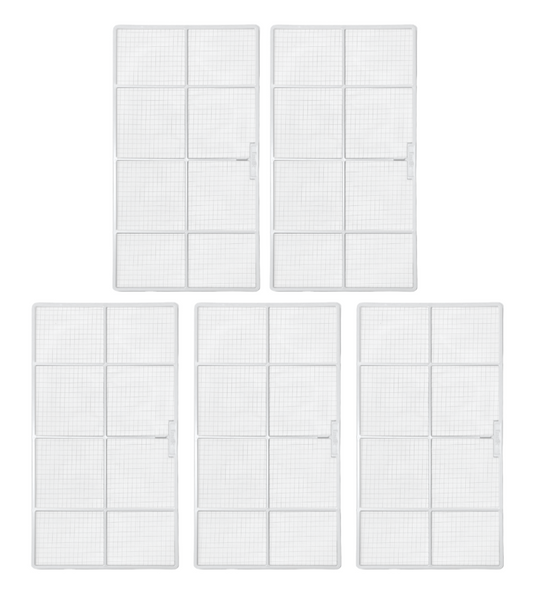 Air Conditioner AC Filter - 5 Pack Compatible With LG Model Numbers CP05C10, HBLG6000R, L6004R, LWJ0512PGG, UWC061HDMK9