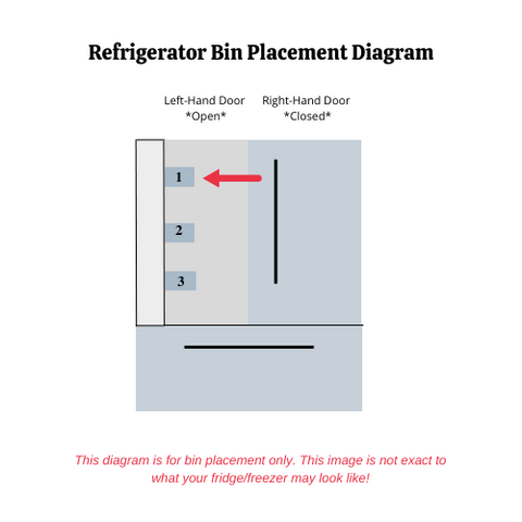 Genuine OEM Hisense Refrigerator Left Top Door Bin Originally Shipped With HRF254N6TSE, HRF254N6DSE