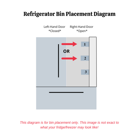 OEM LG Right Refrigerator Bin Basket Shelf Specifically For LFC28768SB, LFC28768ST