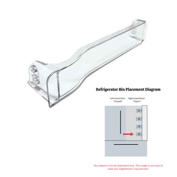 Genuine OEM LG Refrigerator Right Bottom Door Bin Originally Shipped With LFX29927SW, LFX31925ST, LFX33975ST, LFXC24726D