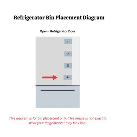 Genuine OEM Hisense Refrigerator Bottom Only Door Bin Originally Shipped With HBM17158SS, RB17N6DSE