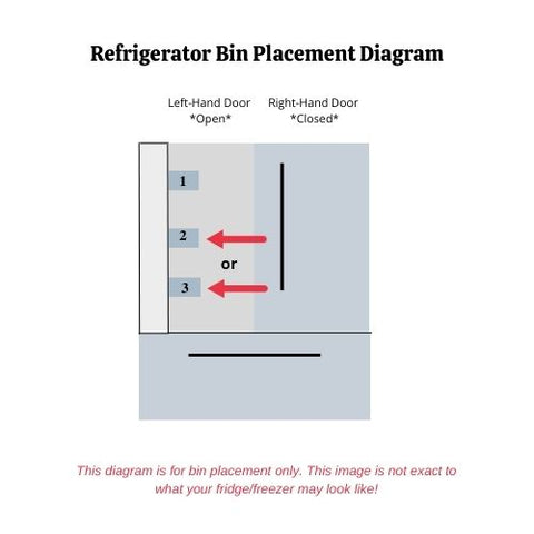 OEM Hisense Refrigerator Left Middle Or Bottom Door Bin Originally Shipped With HRF254N6TSE, HRF254N6DSE