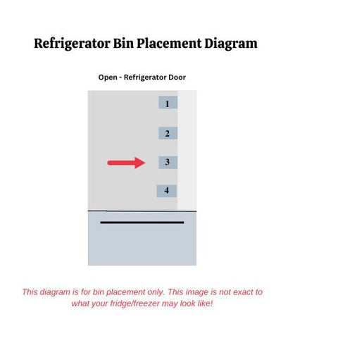 Genuine OEM Hisense Refrigerator Door Bin Originally Shipped With HBM17158SS