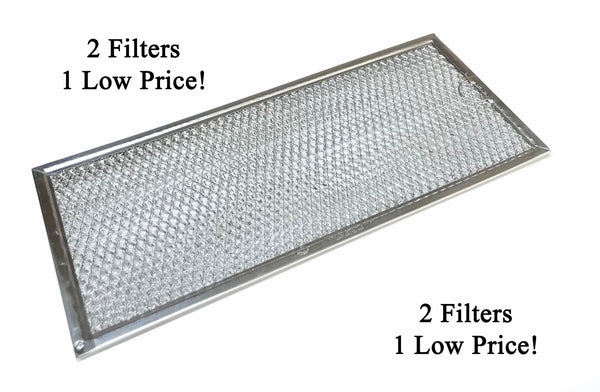 Save Money With An OEM Grease Filter 2 Pack - Measurements: 13-3/8 x-5-7/8 x 3/32 Inches