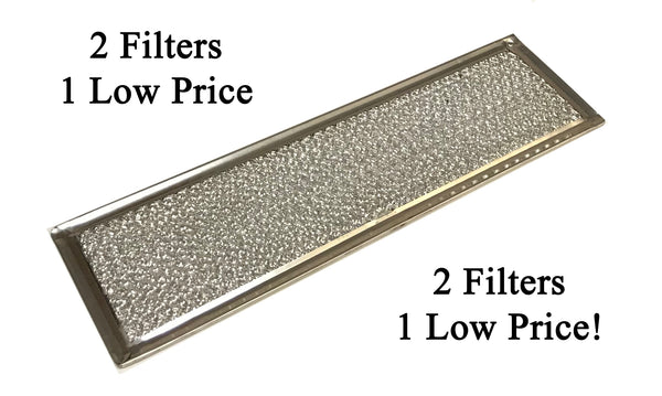 Save Money With An OEM Grease Filter 2 Pack - Measurements: 12-5/8 x 3-7/8 x 3/32 Inches
