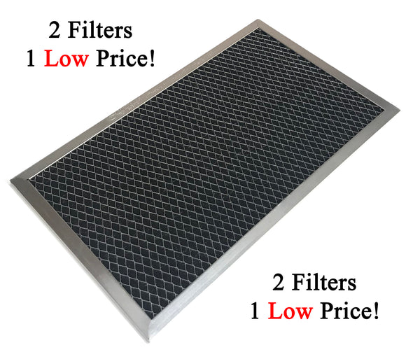 Save Money With An OEM Charcoal Filter 2 Pack - Measurements: 11-1/2 x 7-1/8 x 1/4 Inches
