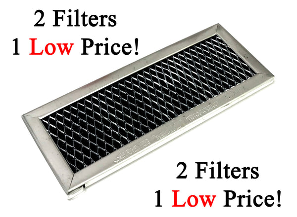 Save Money With An OEM Charcoal Filter 2 Pack - Measurements: 8-3/8 x 3-1/2 x 1/4 Inches