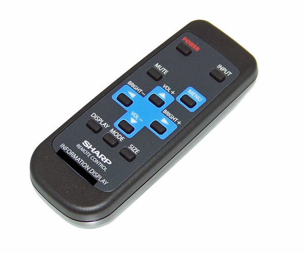 OEM Sharp Remote Control Originally Shipped With: PNG655UP, PN-G655UP, PNS525, PN-S525, PNS525P, PN-S525P