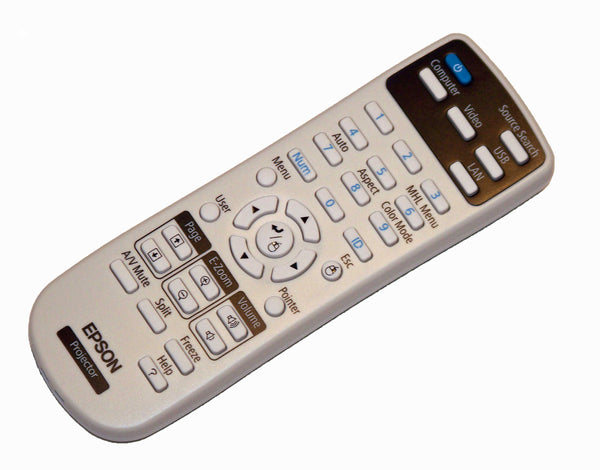 Genuine OEM Epson Projector Remote Control Shipped With PowerLite 965H, X27, W29, S27