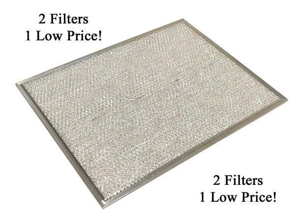 Save Money With An OEM Grease Filter 2 Pack - Measurements: 14 x 11-3/8 x 3/32 Inches