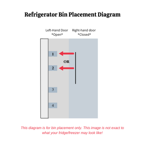 OEM LG Refrigerator Left Door Bin Position 1 Or 2 Originally Shipped With LRSES2706V, LRSPS2706V