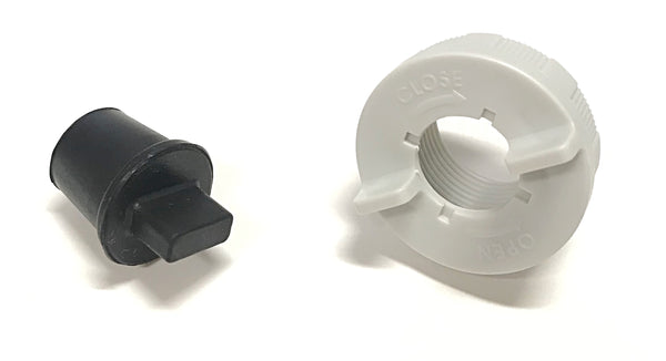 OEM Danby Dehumidifier Drain Screw On Cap And Rubber Stopper Originally Shipped With DDR30A2GP, DDR30E, DDR30E1