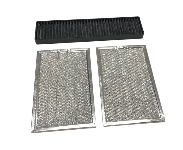 OEM LG Microwave Grease & Charcoal Filter Set Originally Shipped With LMV2031SS, LMV1651SW, LMVH1750ST, LMV2257BD