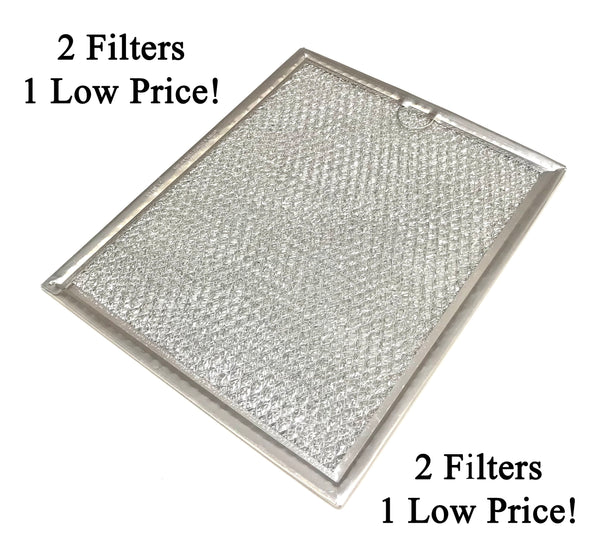Save Money With An OEM Grease Filter 2 Pack - Measurements: 9-1/8 x 7-3/4 x 3/32 Inches