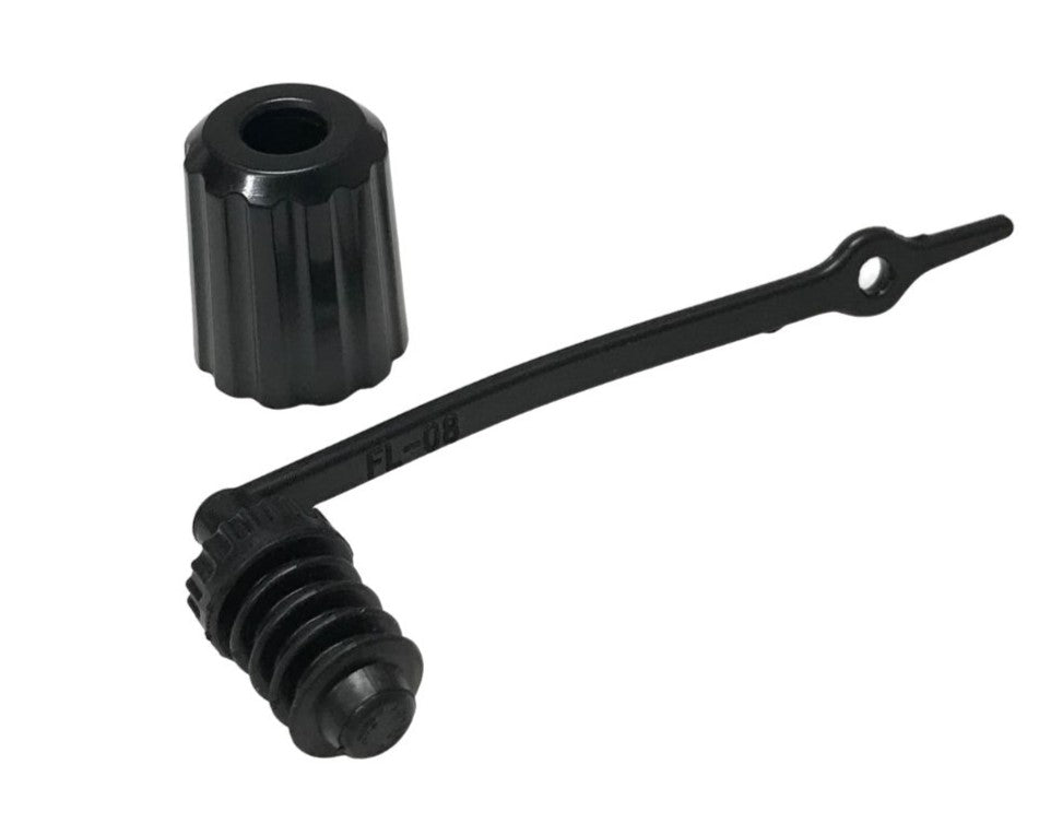 OEM Delonghi Air Conditioner AC Lower Drain Stopper And Cap Set Originally Shipped With PACEM375WRC, PACEM369S
